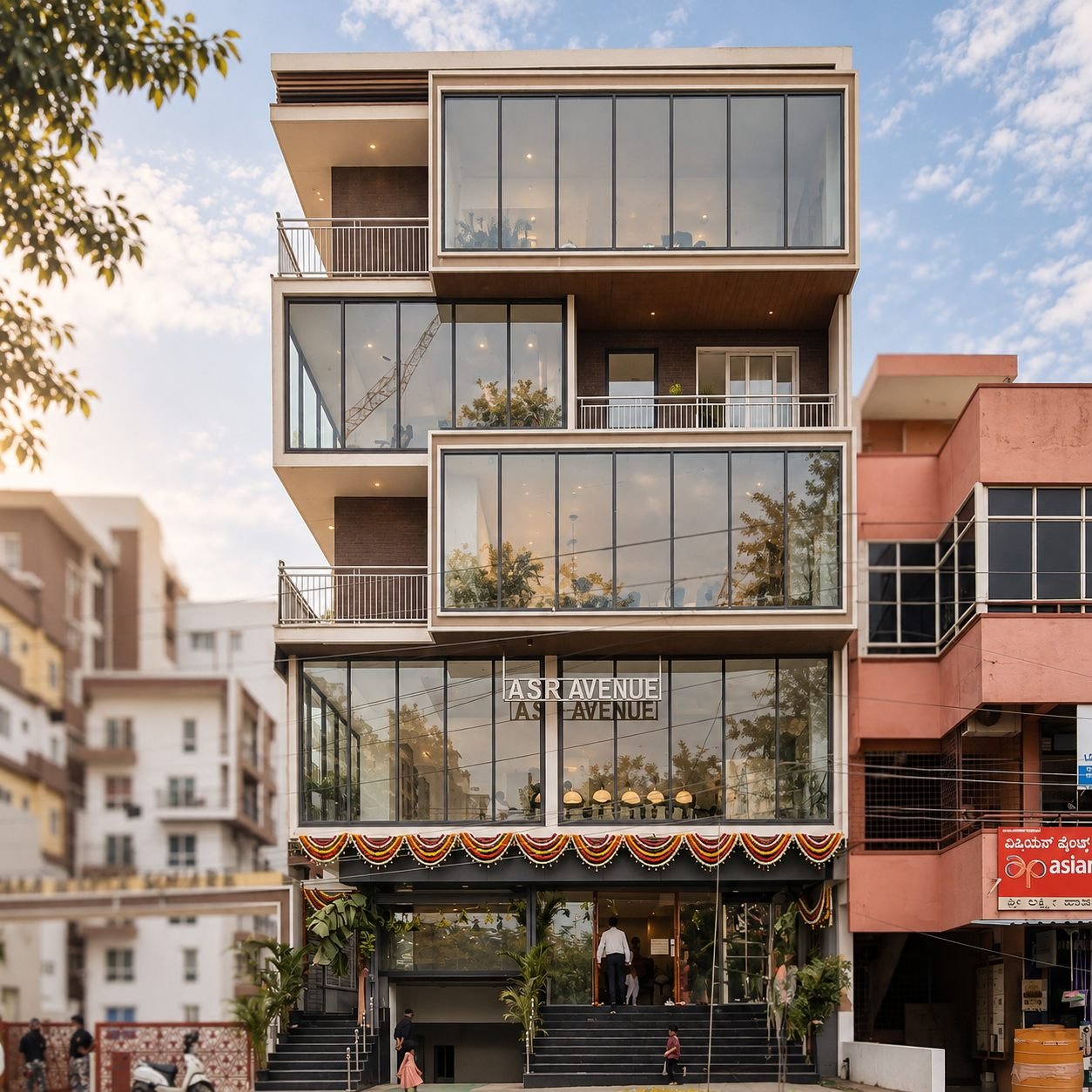 Estella Maple Square Commercial - Asr Avenue  Warm Urban Façade