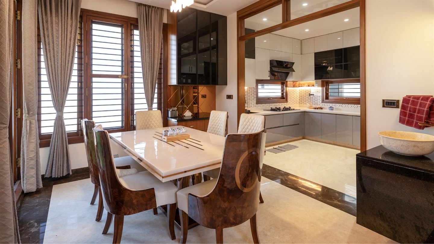 Mohan Reddy - Dining Room  Srinivasa House By Urban Architects