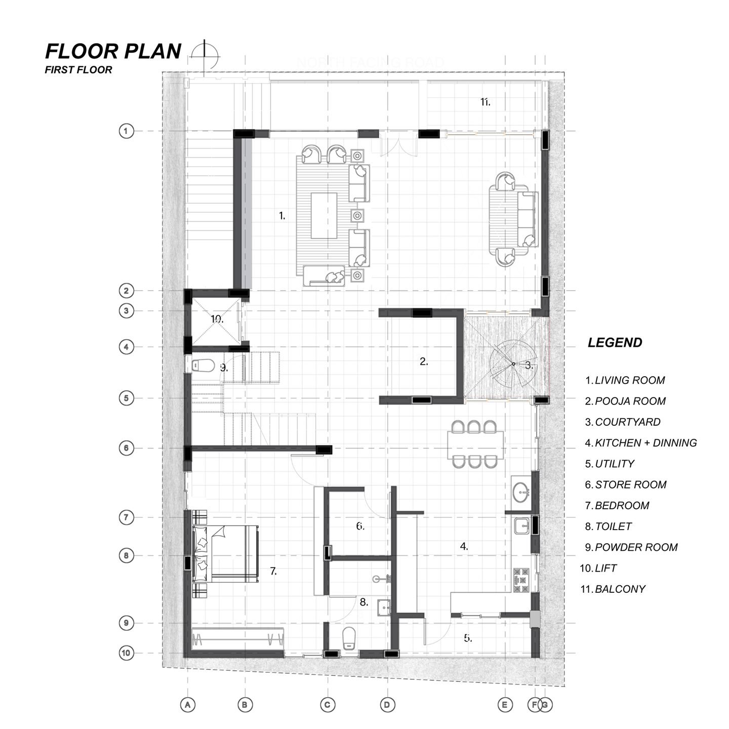Mohan Reddy - First Floor   Srinivasa House By Urban Architects