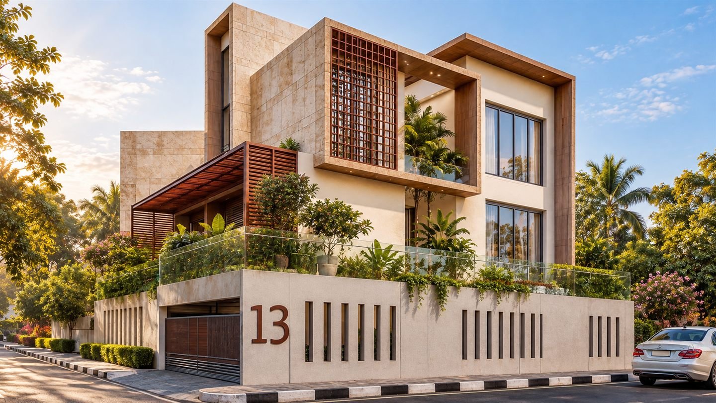 Swahar - Modern Villa With Lush Landscaping